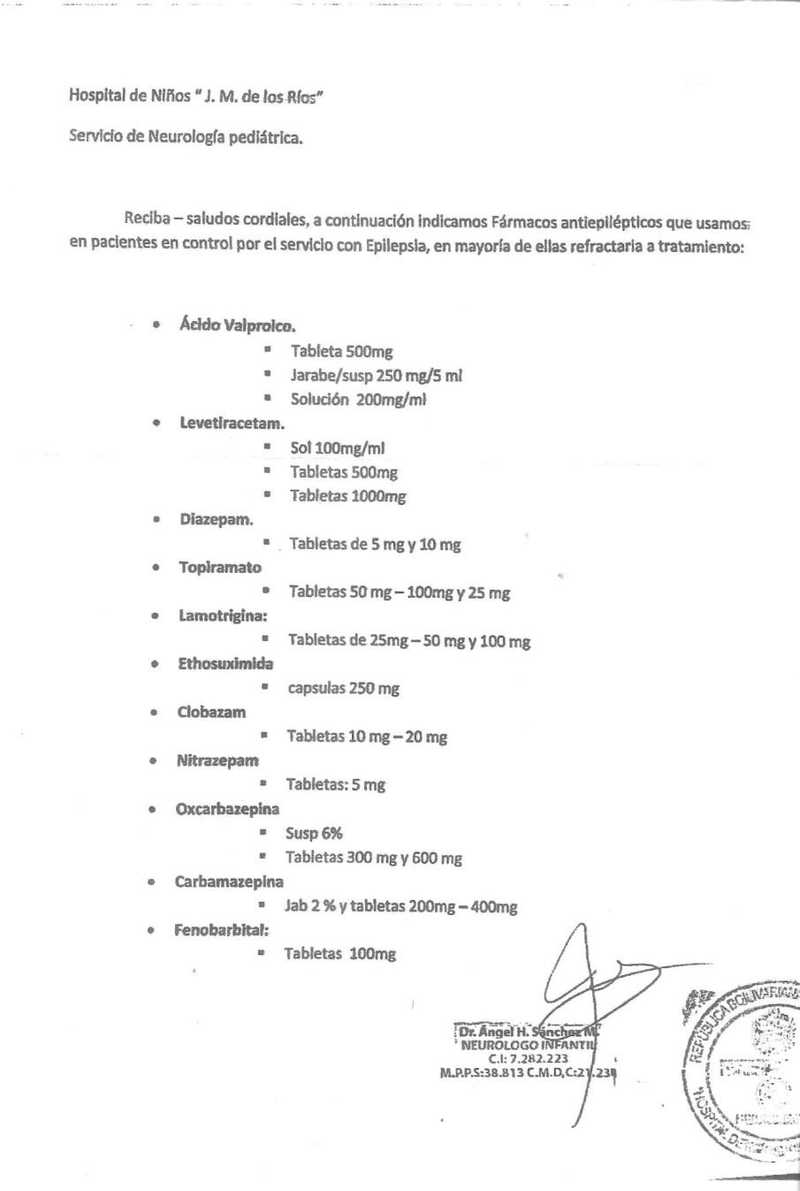 Epilepsy request